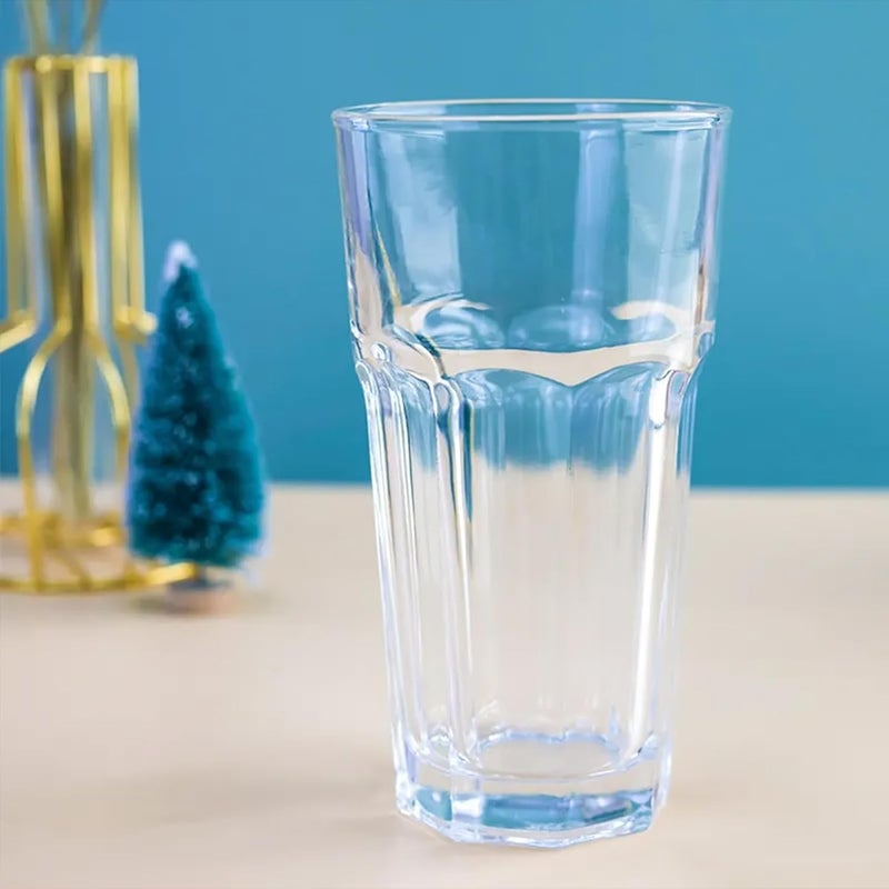 كويزين أرت كوب زجاجي قابل للتكديس من كوزين آرت، 345 مل، شفاف، 6 قطع - Image 4